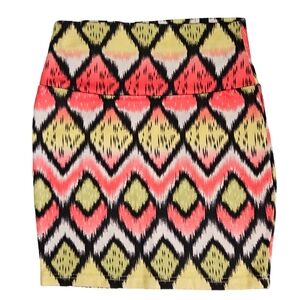 Love Culture Geometric Print Mini Skirt Women's Size Small